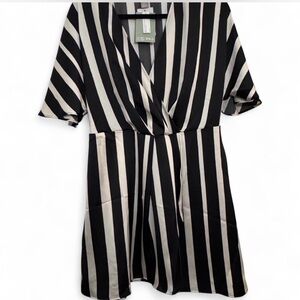 Black and White Striped Dress